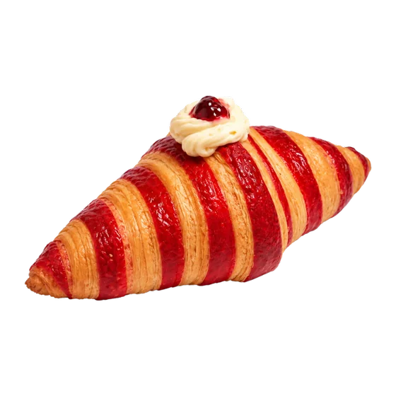 Croissant à la fraise — Viennoiserie, ÉCLAIR Pâtisserie