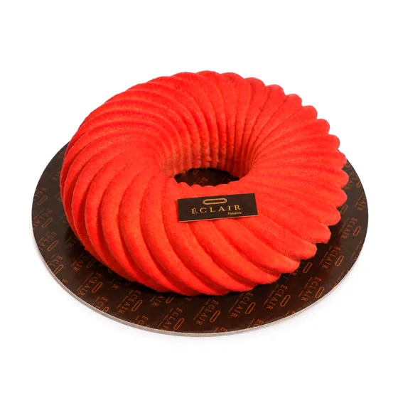 Couronne framboise — Cake Design, ÉCLAIR Pâtisserie