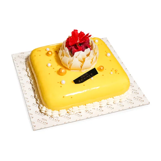 Carré fruits frais — Cake Design, ÉCLAIR Pâtisserie