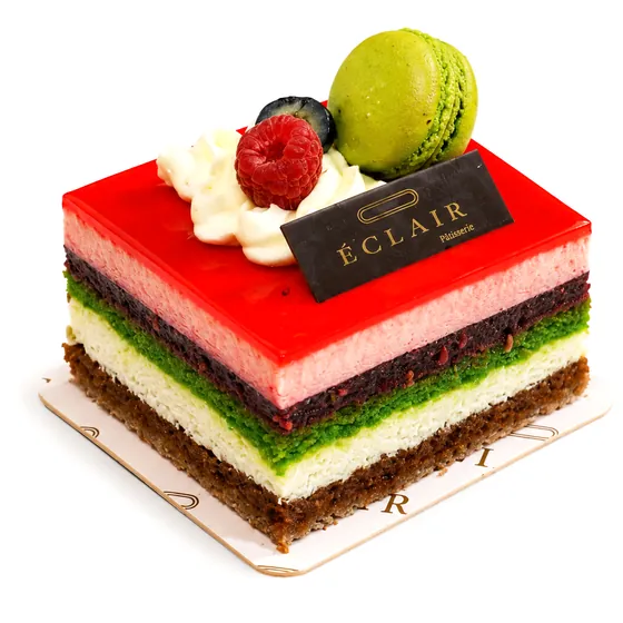 Carré fruits rouges — Pâtisserie, ÉCLAIR Pâtisserie
