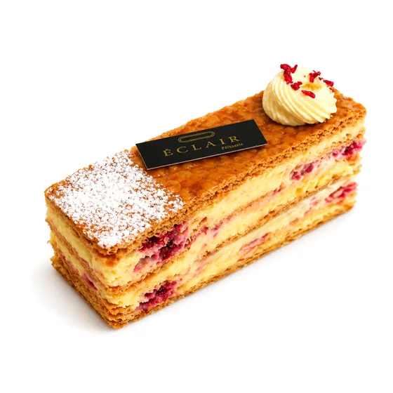 Mille-feuille framboise — Pâtisserie, ÉCLAIR Pâtisserie